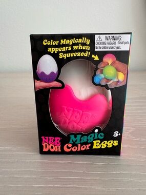 NeeDoh Magic Color Eggs - Pink Kids Stress Toy